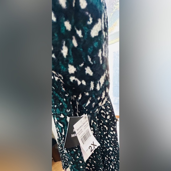 Dress, NWT, midi, Sandra Darren, size 2xl. 3/4” sleeves, machine wash. - Picture 2 of 4